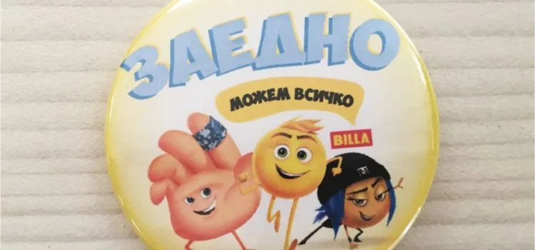 Значка Billa Заедно можем всичко — рекламна кампания копче
